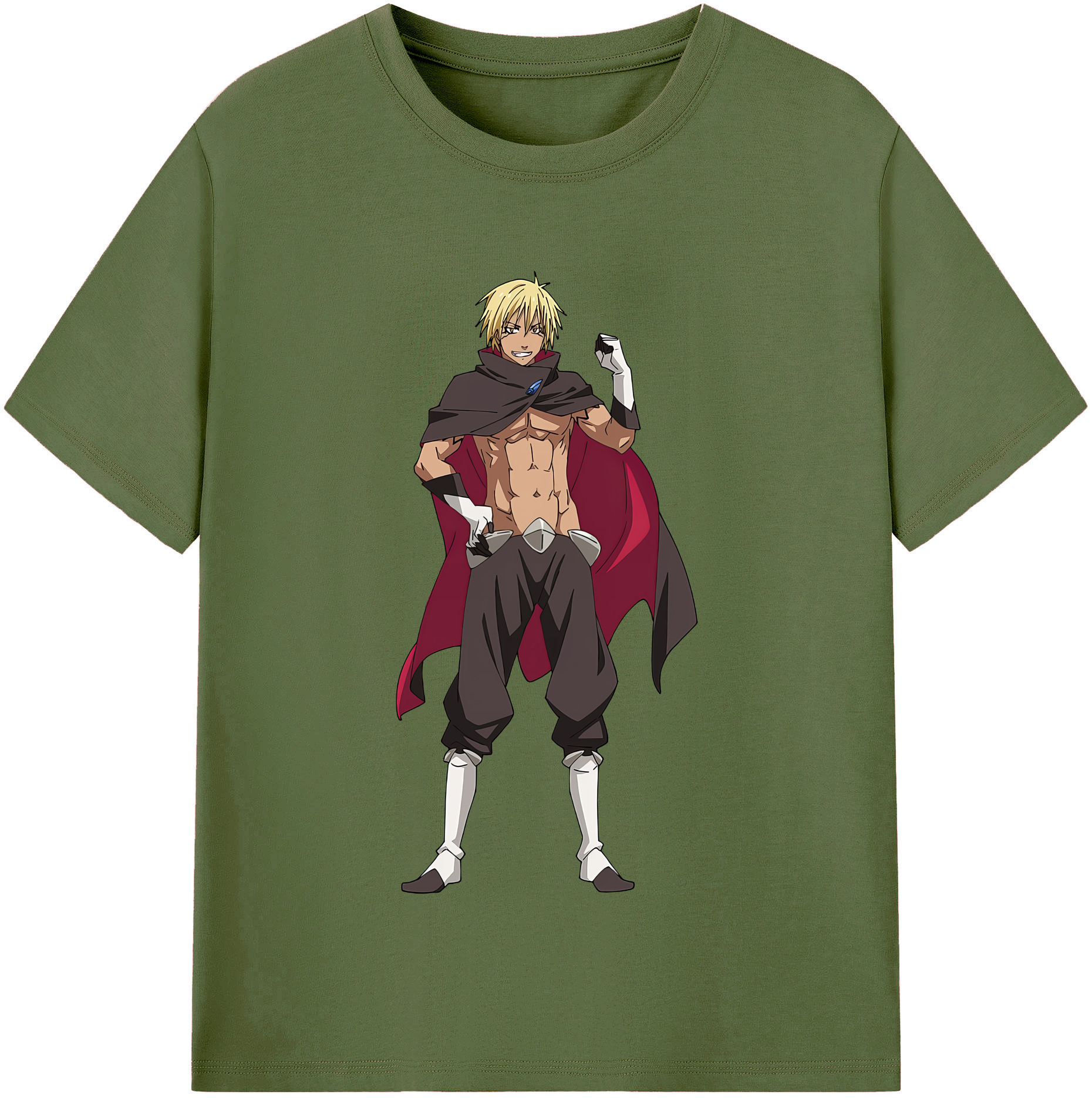 （画像用） 転スラ Regarding Reincarnated to Slime 綿100％半袖Tシャツ（フロントプリント）